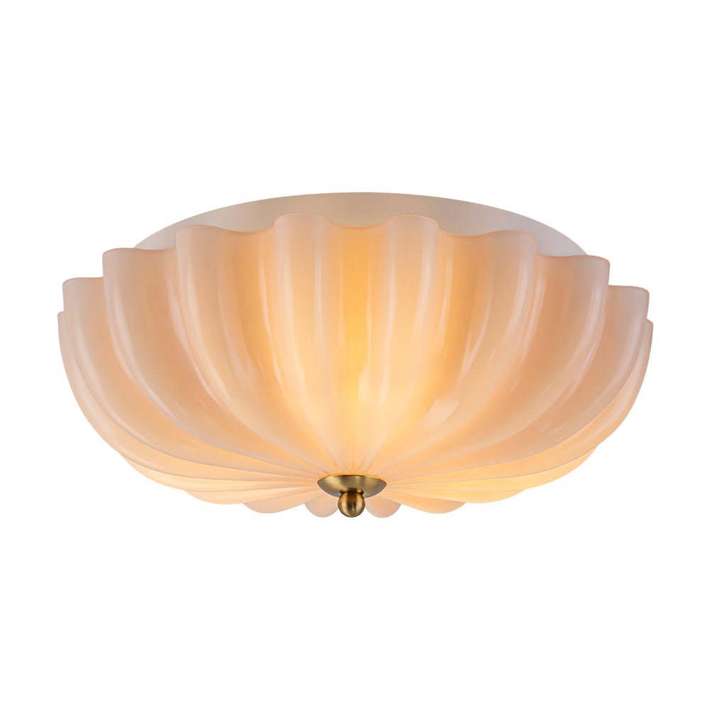 lightfixturesusa-art-deco-pleated-flower-shine-glass-semi-flush-mount-ceiling-light-pink-3871418