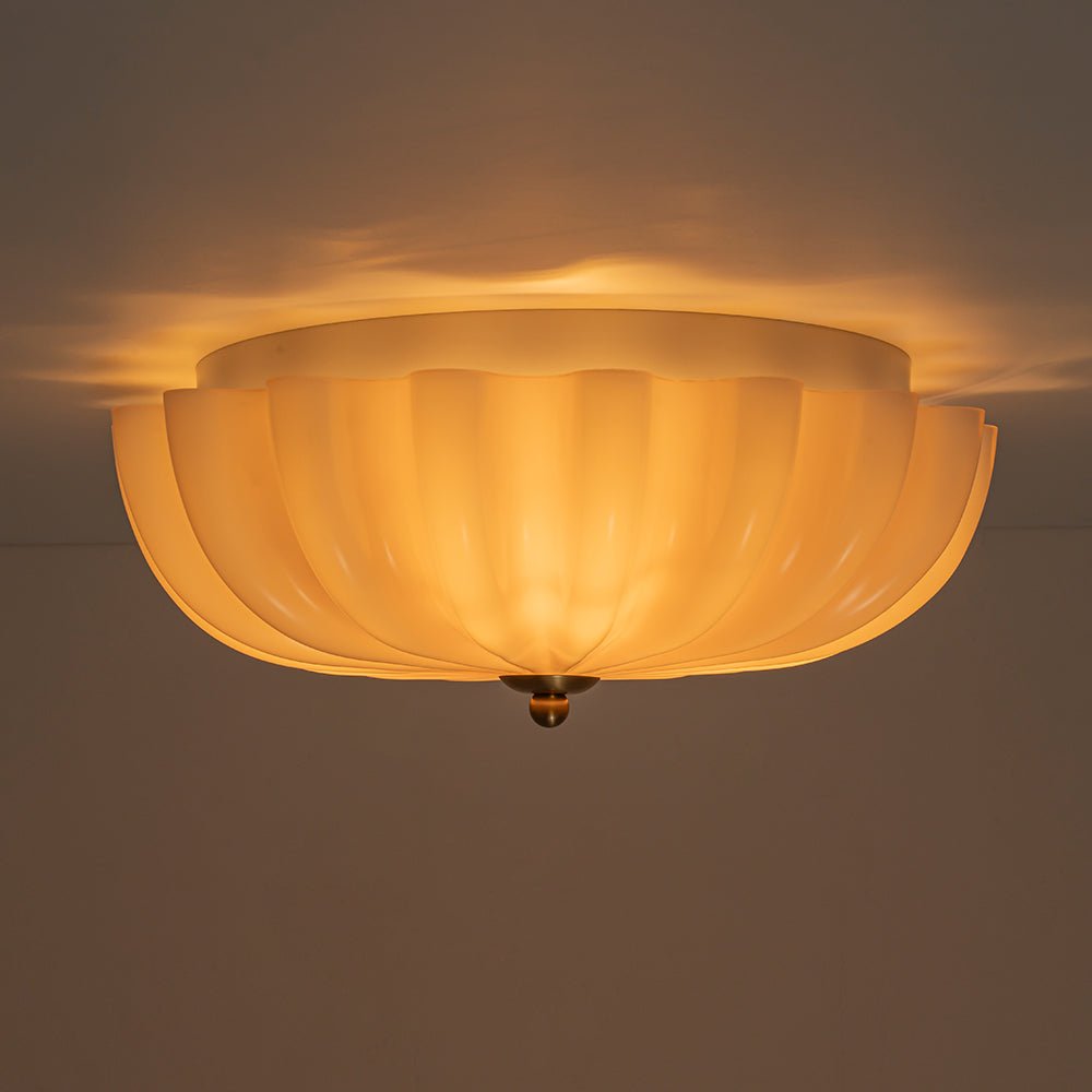 lightfixturesusa-art-deco-pleated-flower-shine-glass-semi-flush-mount-ceiling-light-pink-8670152