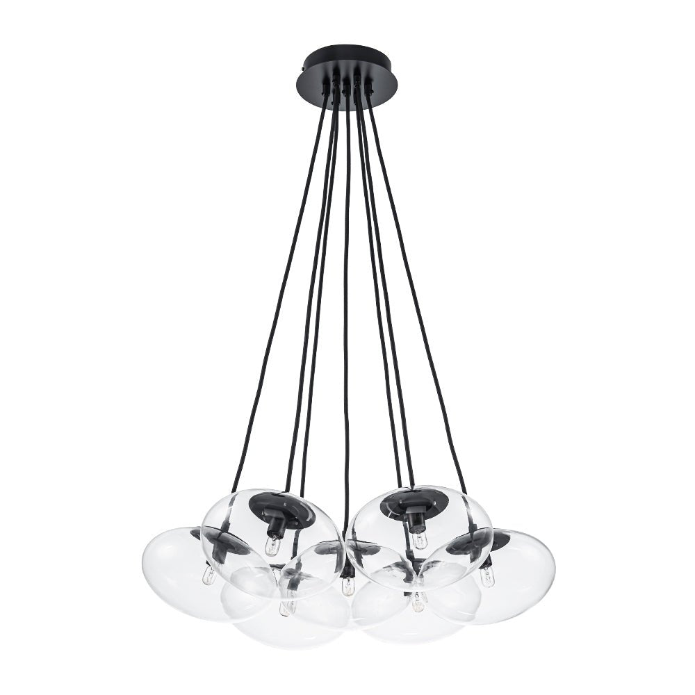 lightfixturesusa-black-7-light-cluster-clear-glass-oval-globe-chandelier-chandelier-black-155010