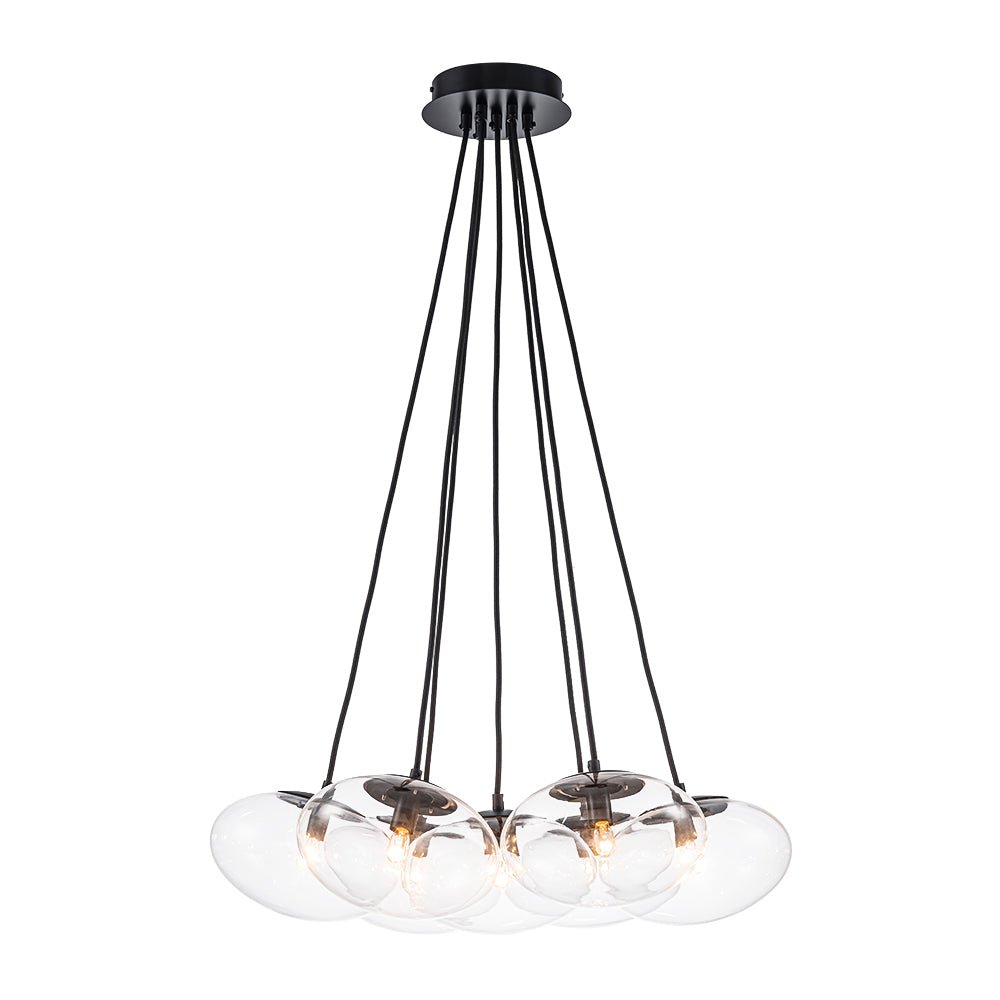 lightfixturesusa-black-7-light-cluster-clear-glass-oval-globe-chandelier-chandelier-black-928700