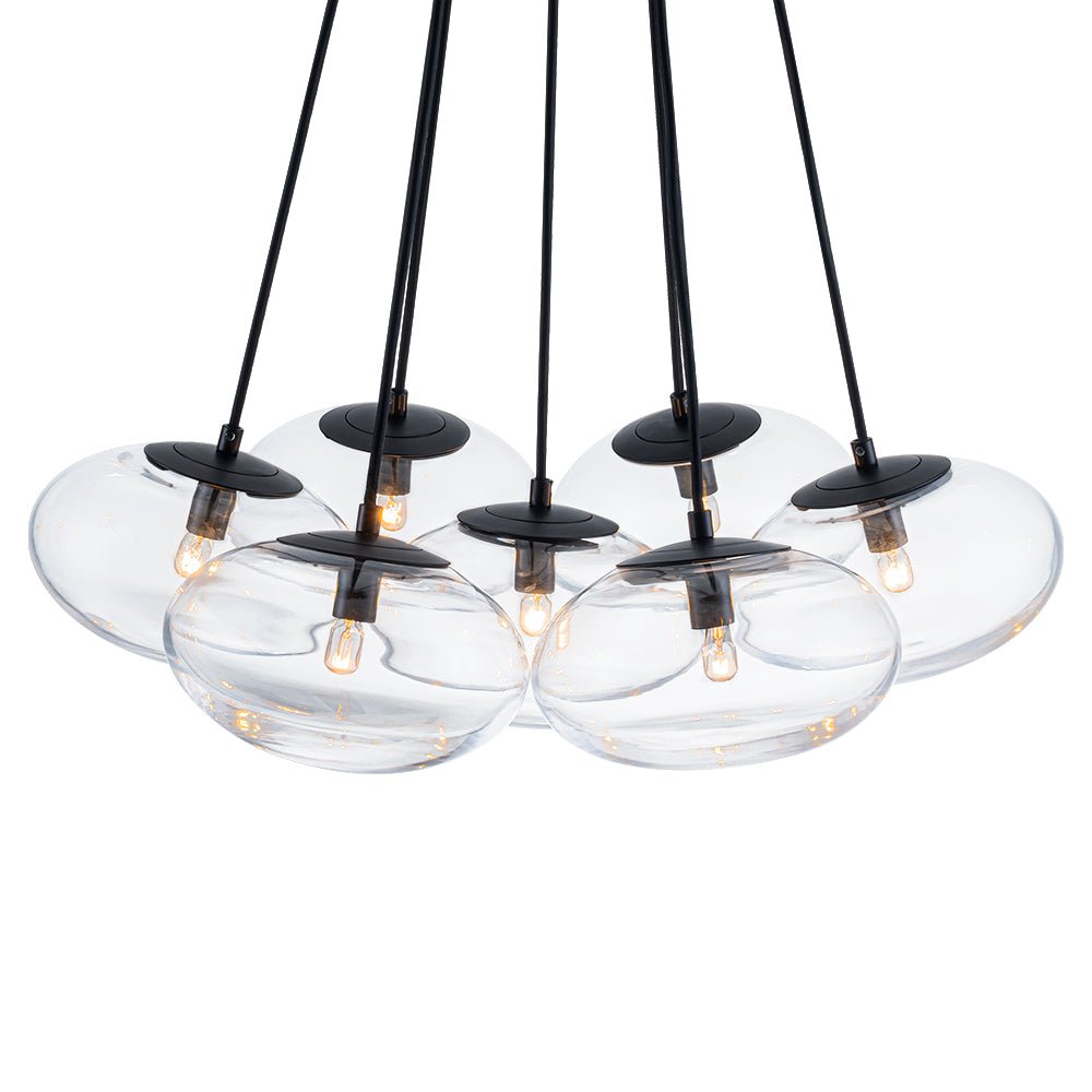 lightfixturesusa-black-7-light-cluster-clear-glass-oval-globe-chandelier-chandelier-glass-with-thickened-base-1996585
