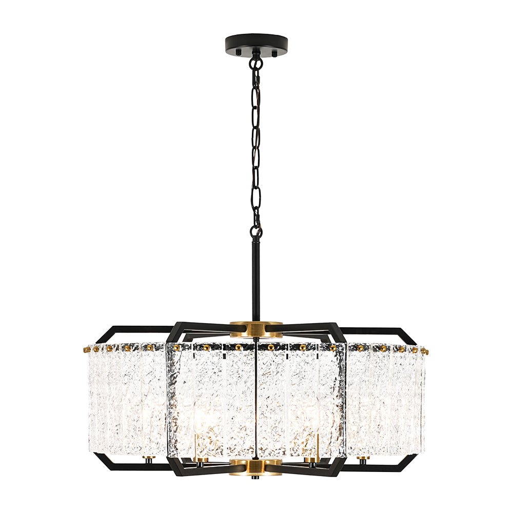 lightfixturesusa-black-brass-6-light-rippled-glass-drum-cage-chandelier-chandelier-25-in-3830193