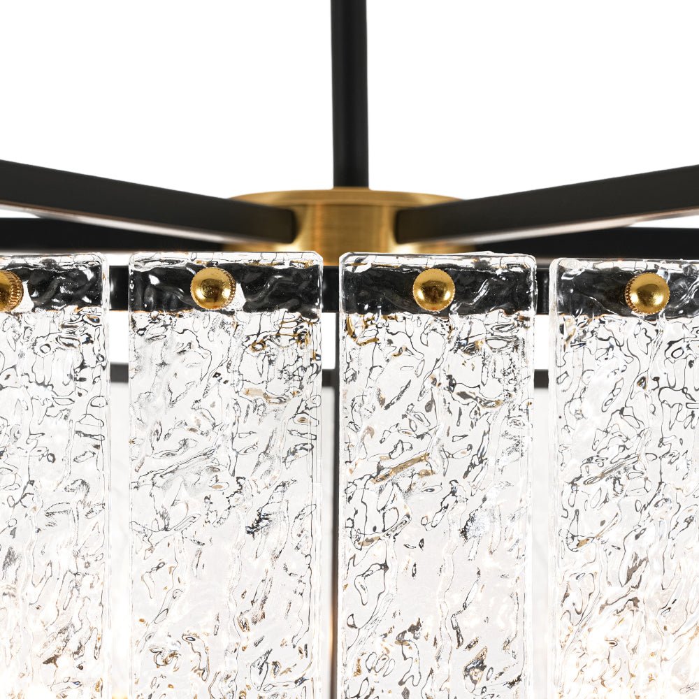 lightfixturesusa-black-brass-6-light-rippled-glass-drum-cage-chandelier-chandelier-25-in-4203542