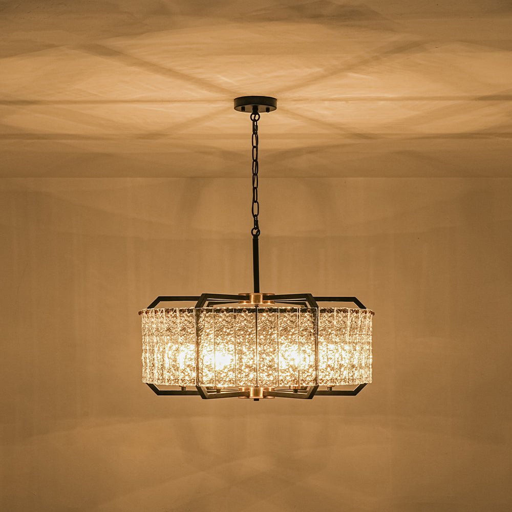 lightfixturesusa-black-brass-6-light-rippled-glass-drum-cage-chandelier-chandelier-25-in-5103649