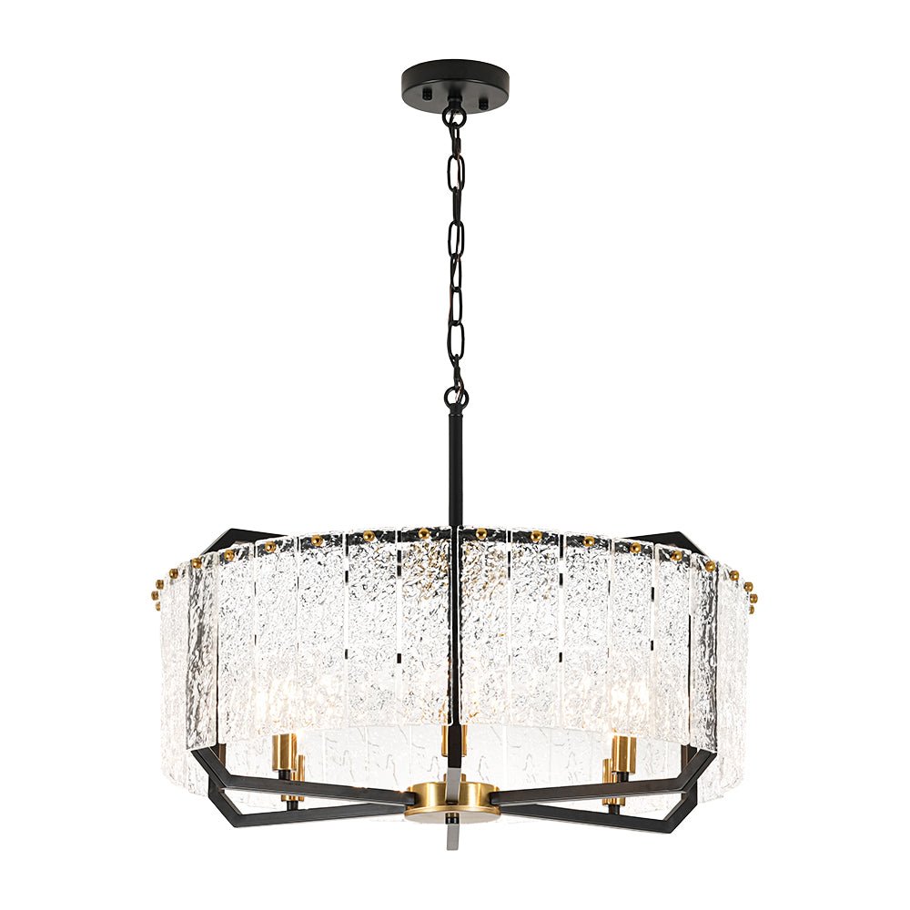 lightfixturesusa-black-brass-6-light-rippled-glass-drum-cage-chandelier-chandelier-25-in-6262604