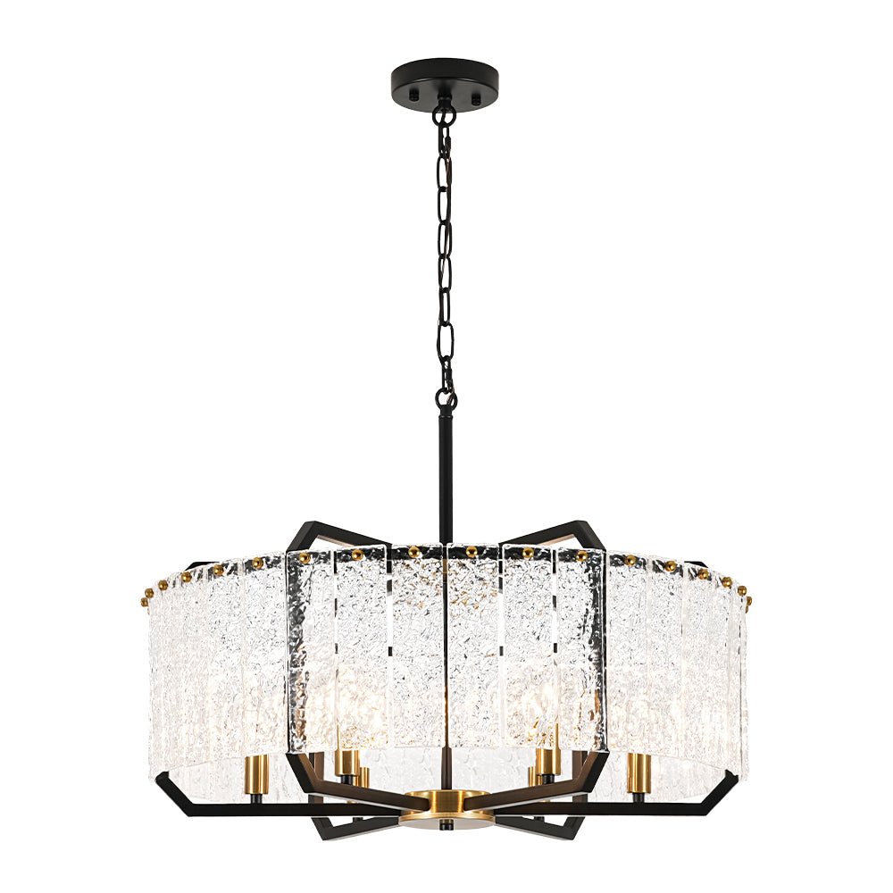 lightfixturesusa-black-brass-6-light-rippled-glass-drum-cage-chandelier-chandelier-25-in-9882924