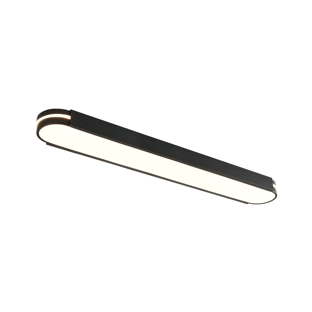 lightfixturesusa-black-minimalist-oval-dimmable-led-flush-mount-light-ceiling-light-39-in-8030979 LightFixturesUSA - Black Minimalist Oval Dimmable LED Flush Mount Light - Ceiling Light - 39 in -