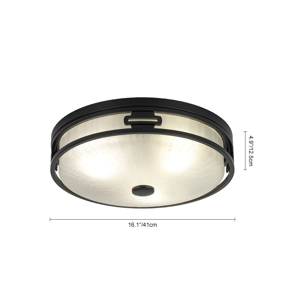 lightfixturesusa-black-round-frosted-crackled-glass-flush-mount-light-ceiling-light-161-in-2204775