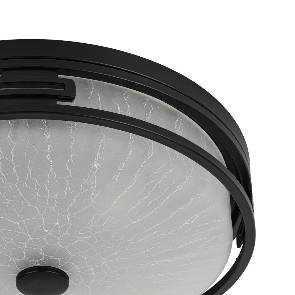 lightfixturesusa-black-round-frosted-crackled-glass-flush-mount-light-ceiling-light-161-in-4736847