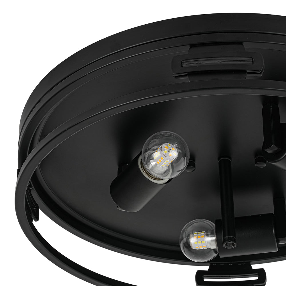 lightfixturesusa-black-round-frosted-crackled-glass-flush-mount-light-ceiling-light-161-in-8481011