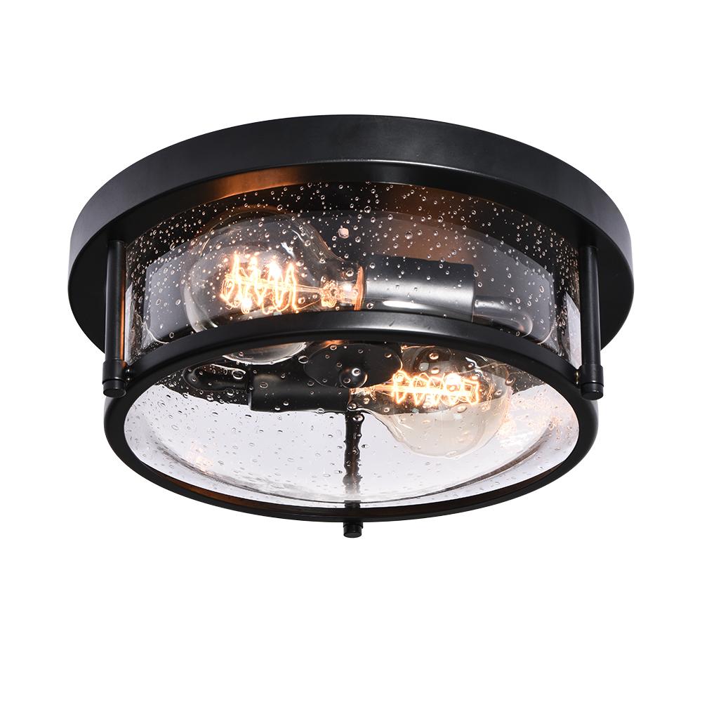 lightfixturesusa-black-seeded-glass-flush-mount-ceiling-light-223607