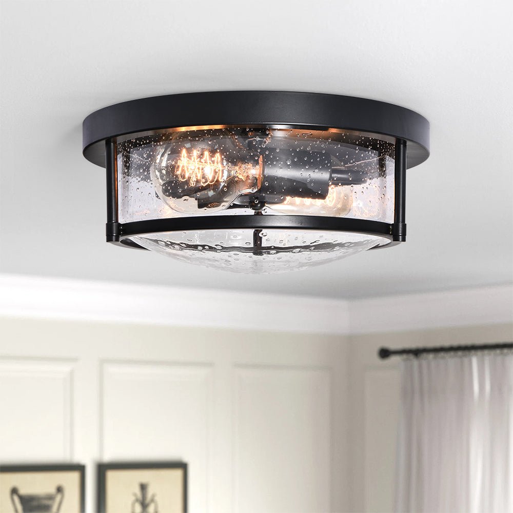 lightfixturesusa-black-seeded-glass-flush-mount-ceiling-light-988766
