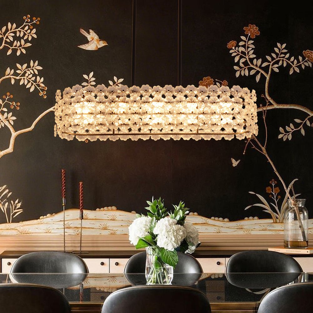 lightfixturesusa-bloom-art-deco-floral-glass-linear-cage-island-chandelier-chandelier-black-1637626 LightFixturesUSA - Bloom Art Deco Floral Glass Linear Cage Island Chandelier - Chandelier - Black -