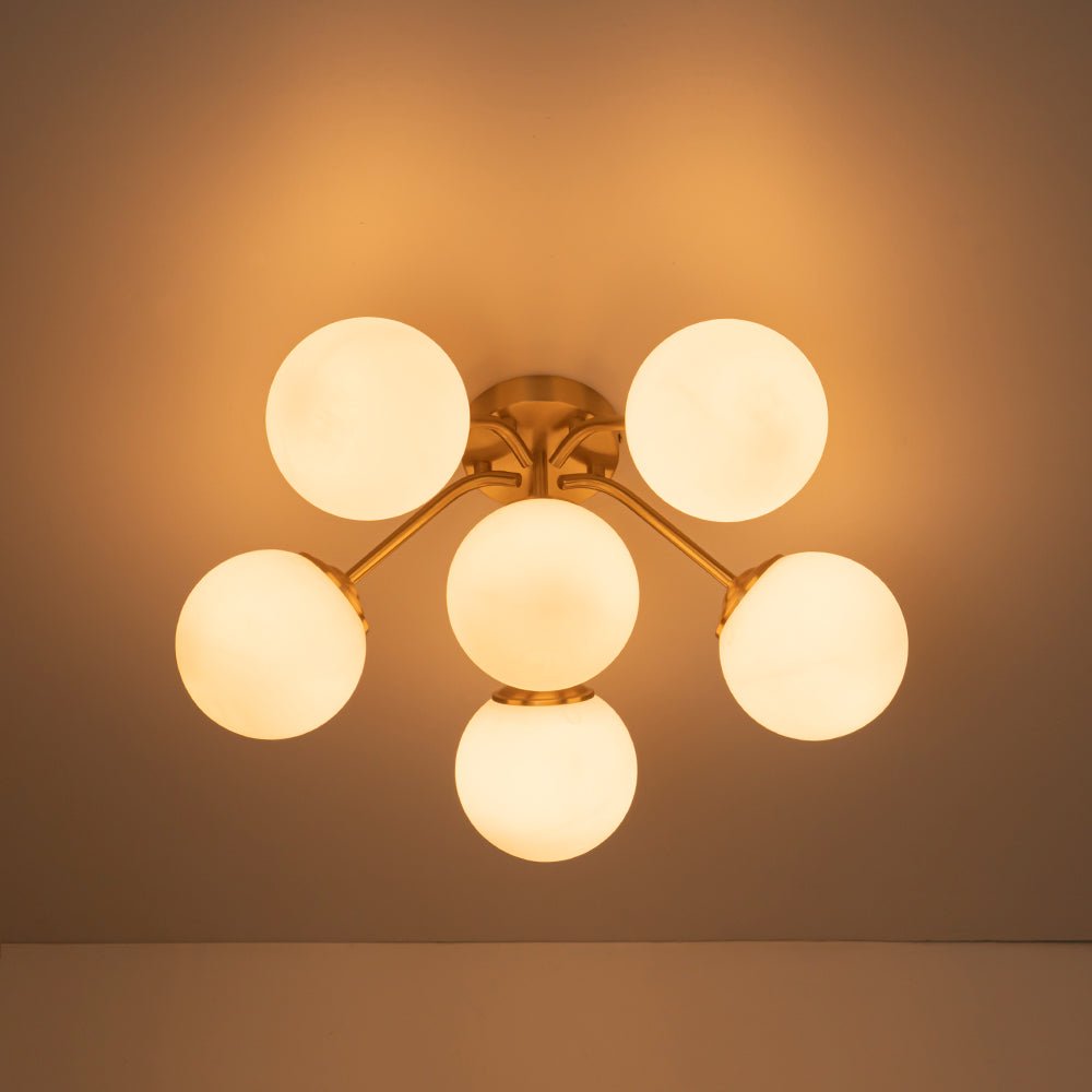 lightfixturesusa-bloom-brass-frosted-glass-bubble-semi-flush-chandelier-chandelier-6-lt-653215