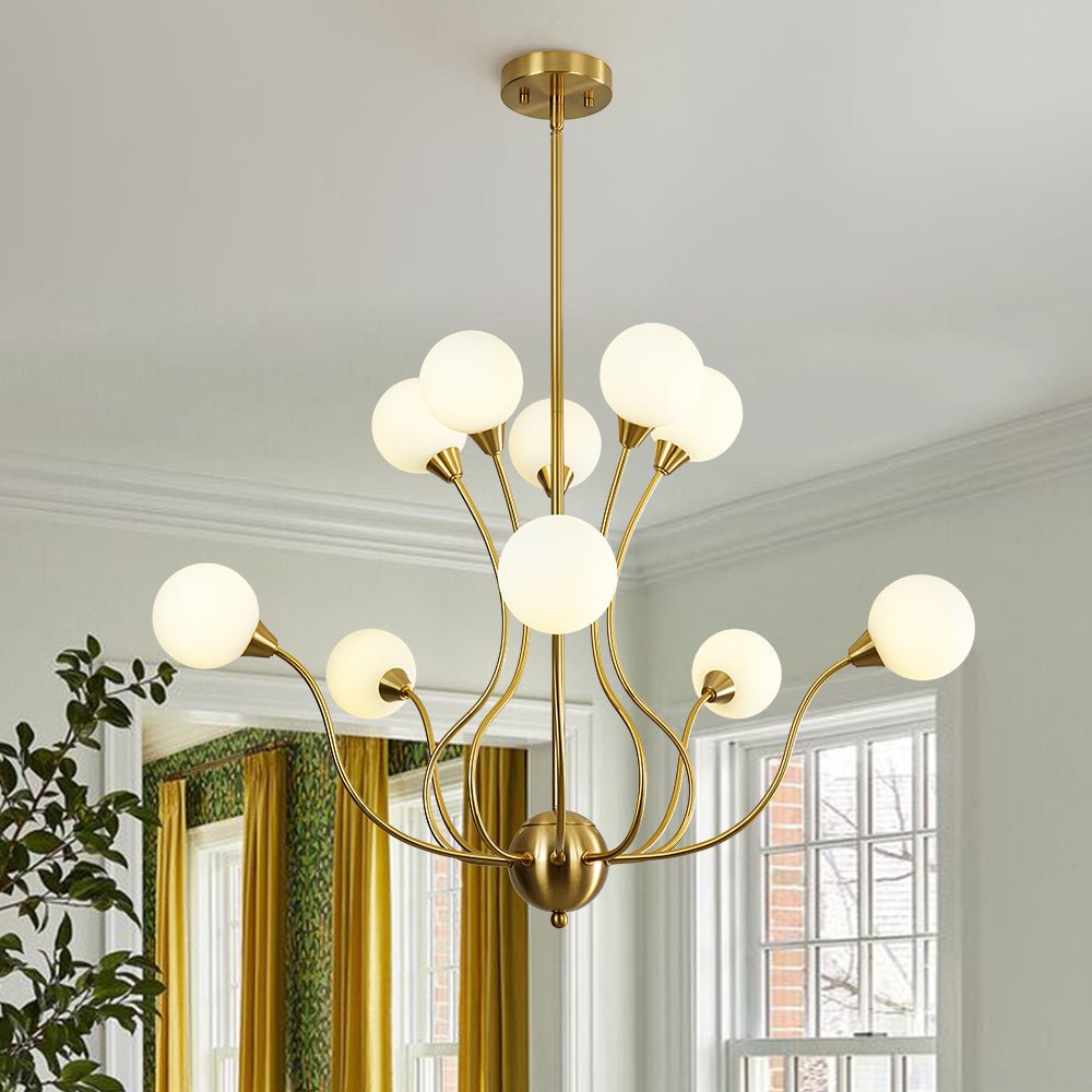 lightfixturesusa-bloom-frosted-glass-globe-bubble-brass-sputnik-chandelier-chandelier-10-lt-728970 LightFixturesUSA - Bloom Frosted Glass Globe Bubble Brass Sputnik Chandelier - Chandelier - 10 - Lt -