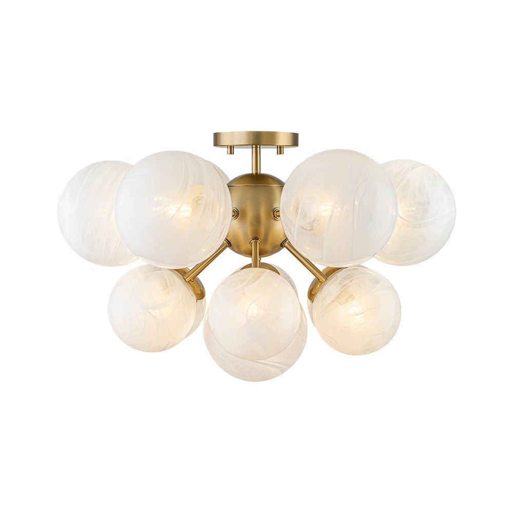 lightfixturesusa-bloom-tiered-opal-swirl-glass-bubble-semi-flush-chandelier-chandelier-brass-pre-order-2-4-weeks-6997456
