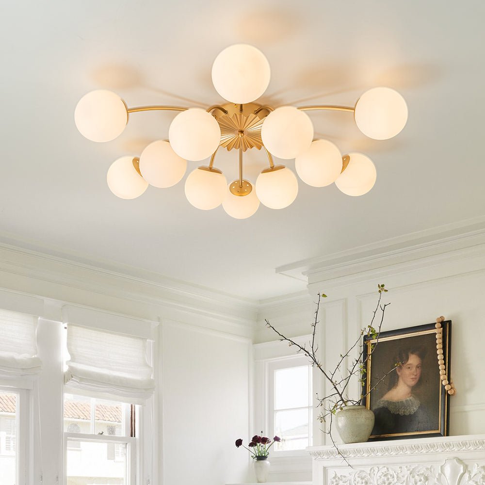 lightfixturesusa-blossom-12-light-opal-glass-bubble-semi-flush-chandelier-chandelier-12-lt-brass-131636 LightFixturesUSA-Blossom 12-Light Opal Glass Bubble Semi Flush Chandelier-Chandelier-12-Lt-Brass
