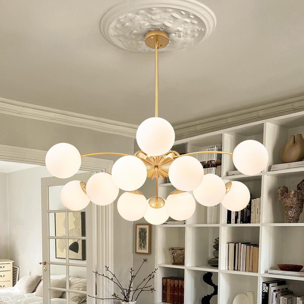 lightfixturesusa-blossom-12-light-opal-glass-bubble-semi-flush-chandelier-chandelier-12-lt-dual-mount-chandelier-sale-ends-aug-26-530743 LightFixturesUSA - Blossom 12 - Light Opal Glass Bubble Semi Flush Chandelier - Chandelier - 12 - Lt - Dual Mount Chandelier (Sale Ends Aug 26)
