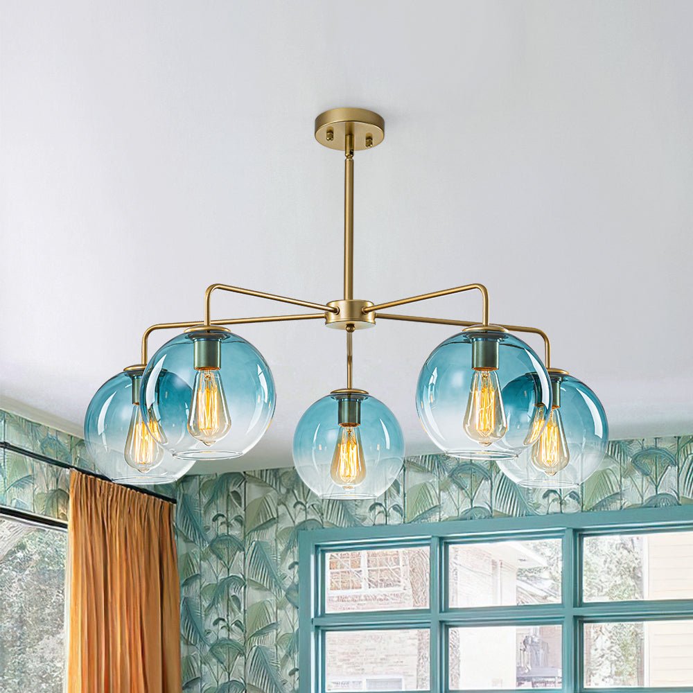 lightfixturesusa-blue-glass-globe-bubble-sputnik-5-light-round-chandelier-chandelier-blue-bubble-5496330 LightFixturesUSA - Blue Glass Globe Bubble Sputnik 5 - light Round Chandelier - Chandelier - Blue Bubble -