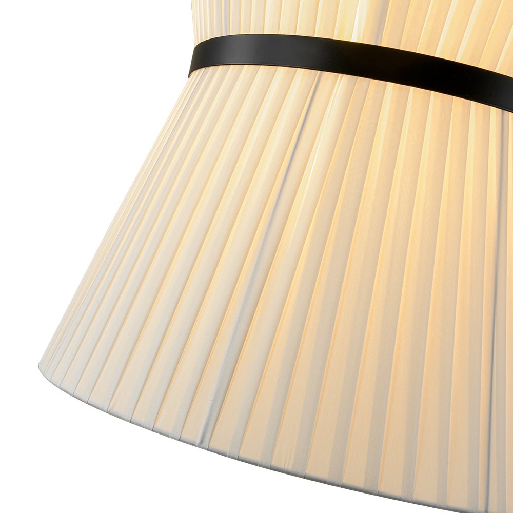 lightfixturesusa-boho-2-tier-white-fabric-tapered-drum-pendant-light-chandelier-black-finish-white-shade-243149