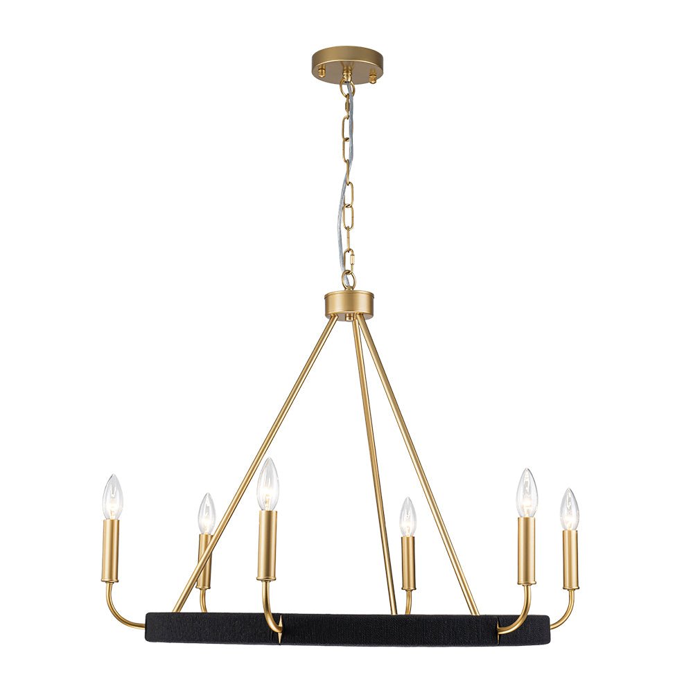 lightfixturesusa-boho-6-light-woven-string-candle-wagon-wheel-chandelier-chandelier-black-3110539