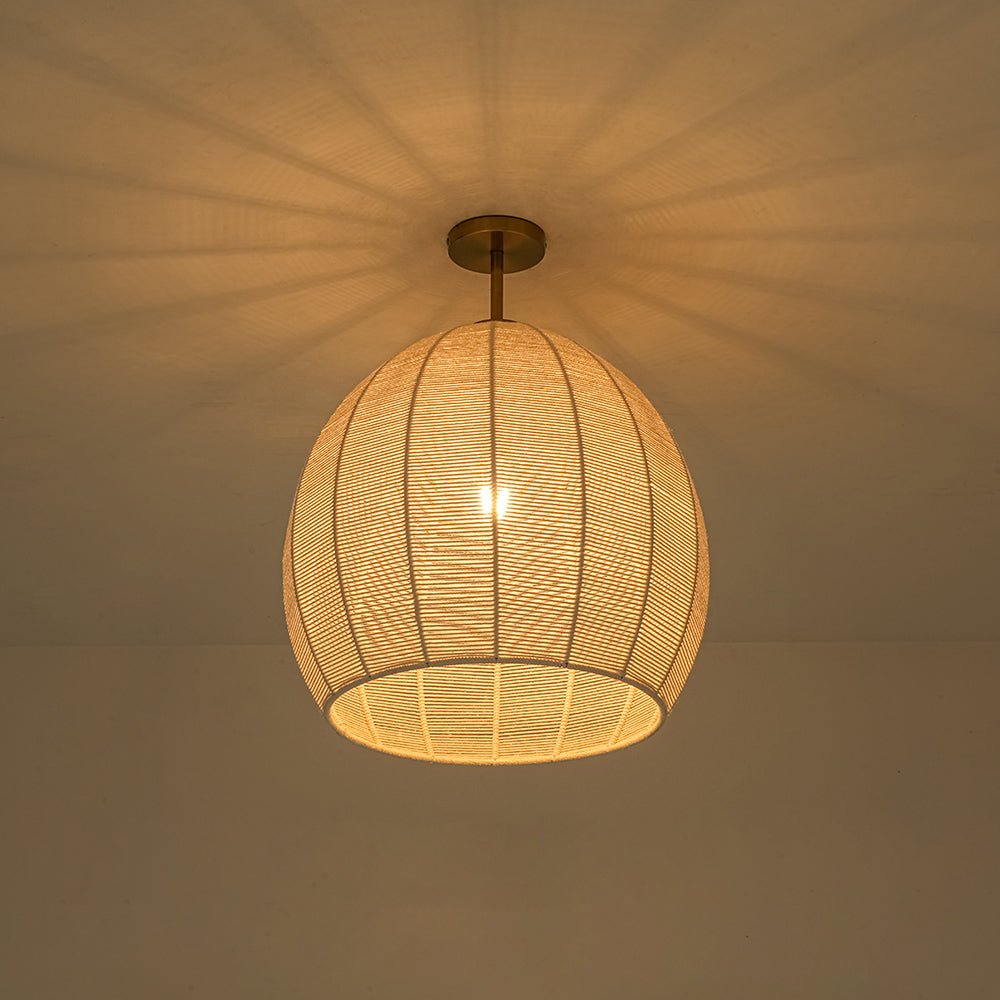 lightfixturesusa-boho-beige-woven-thread-dome-cage-semi-flush-mount-chandelier-beige-3352150