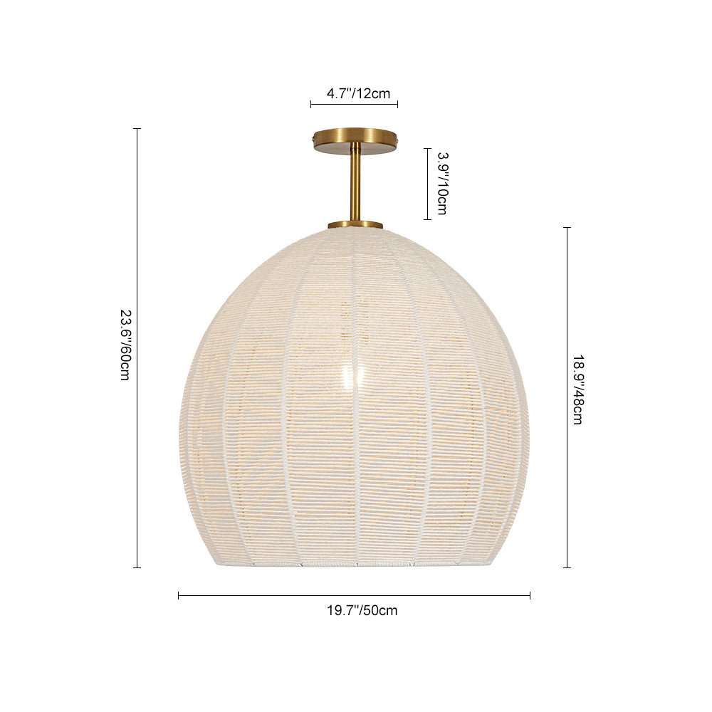 lightfixturesusa-boho-beige-woven-thread-dome-cage-semi-flush-mount-chandelier-beige-3882217