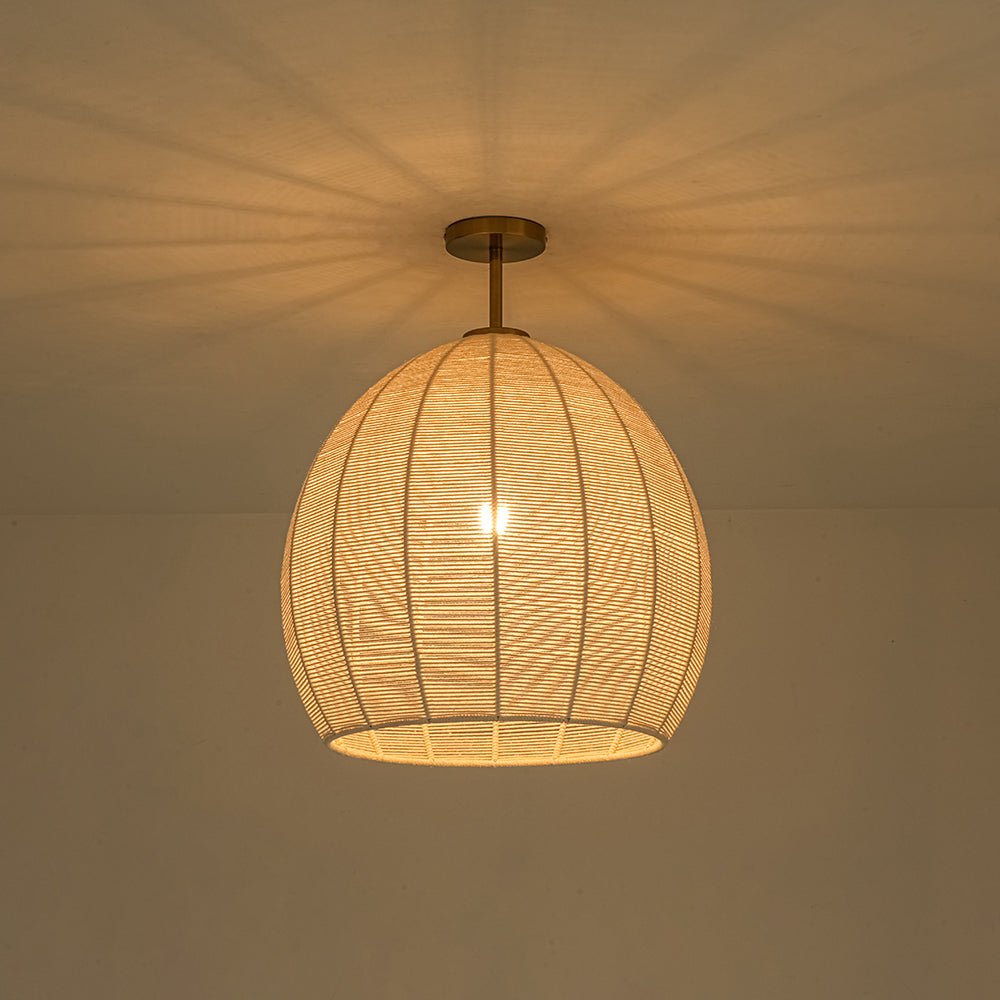 lightfixturesusa-boho-beige-woven-thread-dome-cage-semi-flush-mount-chandelier-beige-8902630