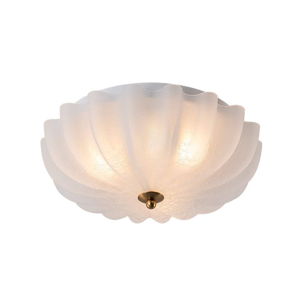 lightfixturesusa-boho-pleated-flower-white-crackled-glass-semi-flush-ceiling-light-138-in-109830