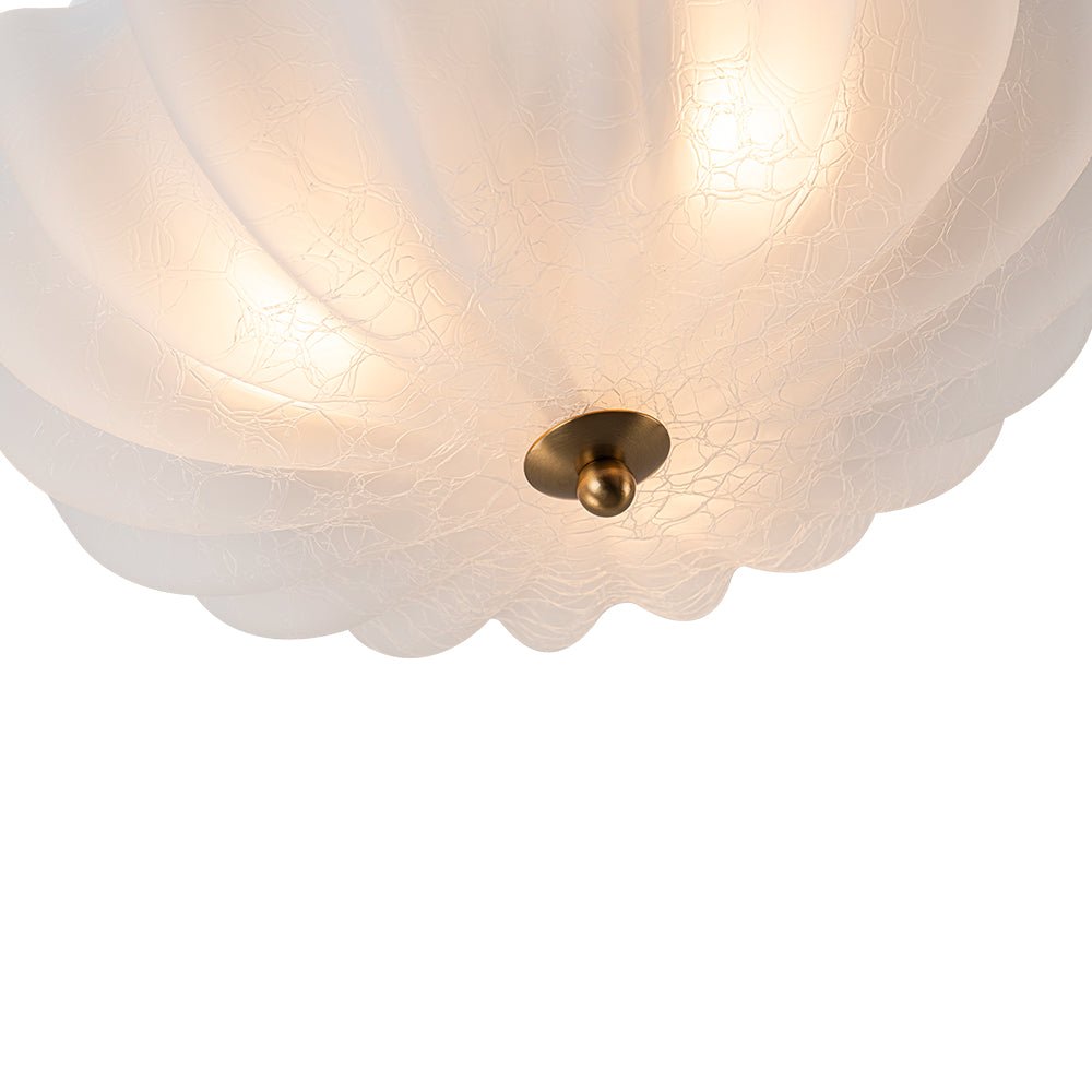 lightfixturesusa-boho-pleated-flower-white-crackled-glass-semi-flush-ceiling-light-138-in-270758