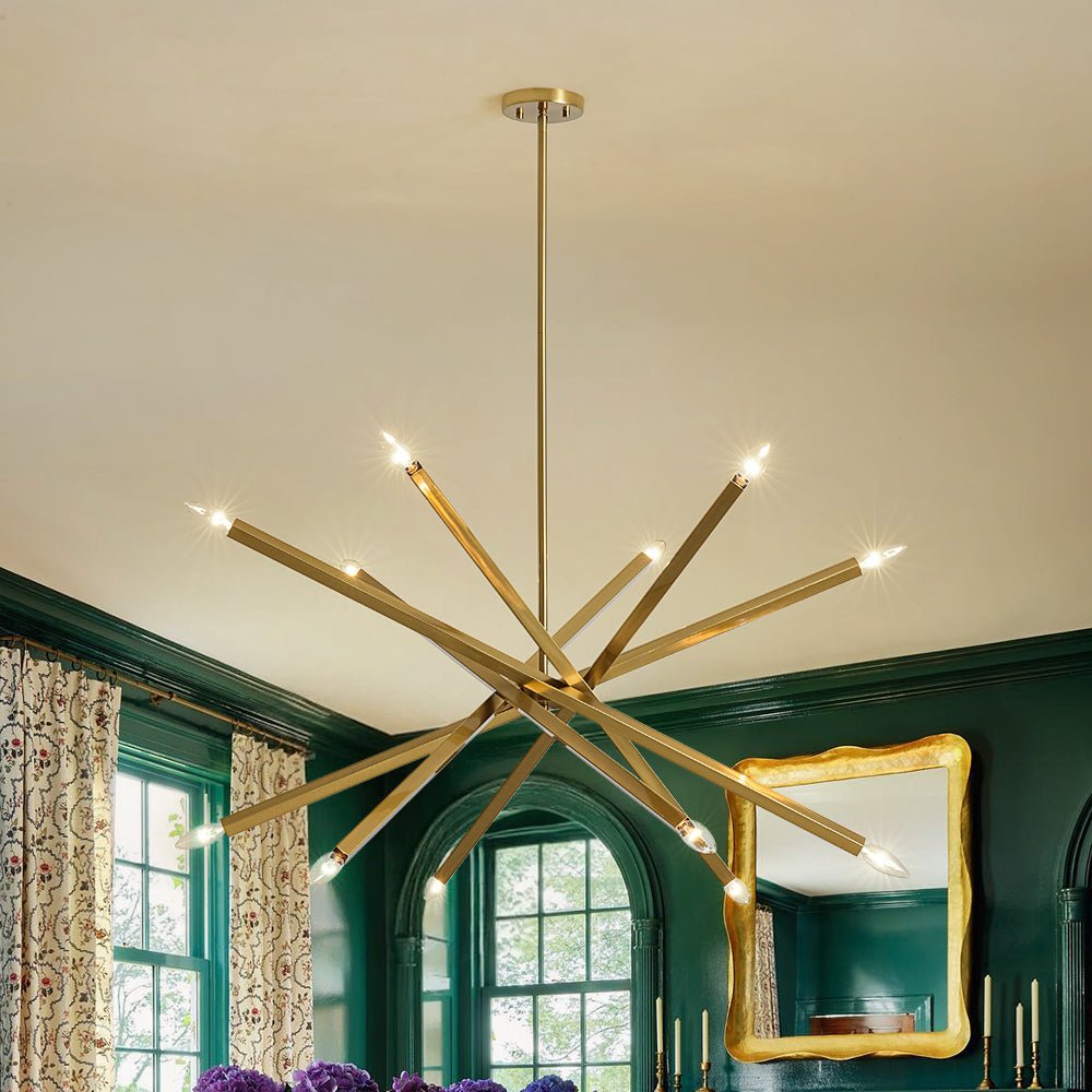lightfixturesusa-brass-12-light-adjustable-linear-rod-sputnik-chandelier-chandelier-brass-1180592 LightFixturesUSA - Brass 12 - Light Adjustable Linear Rod Sputnik Chandelier - Chandelier - Brass -