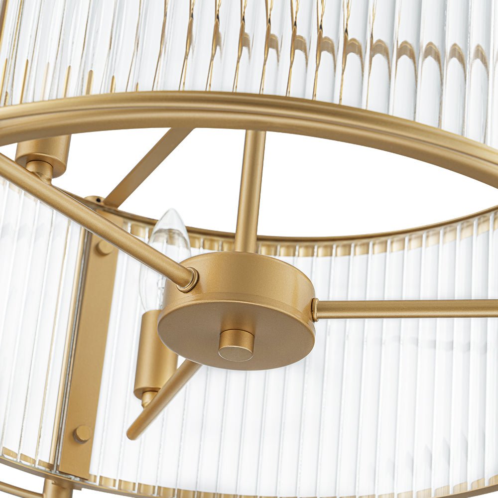 lightfixturesusa-brass-3-light-ribbed-glass-drum-lantern-pendant-light-chandelier-brass-220697