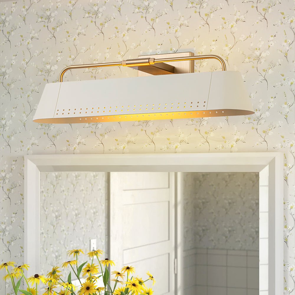 lightfixturesusa-brass-beige-iron-rectangle-shade-vanity-sconce-picture-light-wall-sconce-185-in-1600539 LightFixturesUSA - Brass Beige Iron Rectangle Shade Vanity Sconce Picture Light - Wall Sconce - 18.5 in -