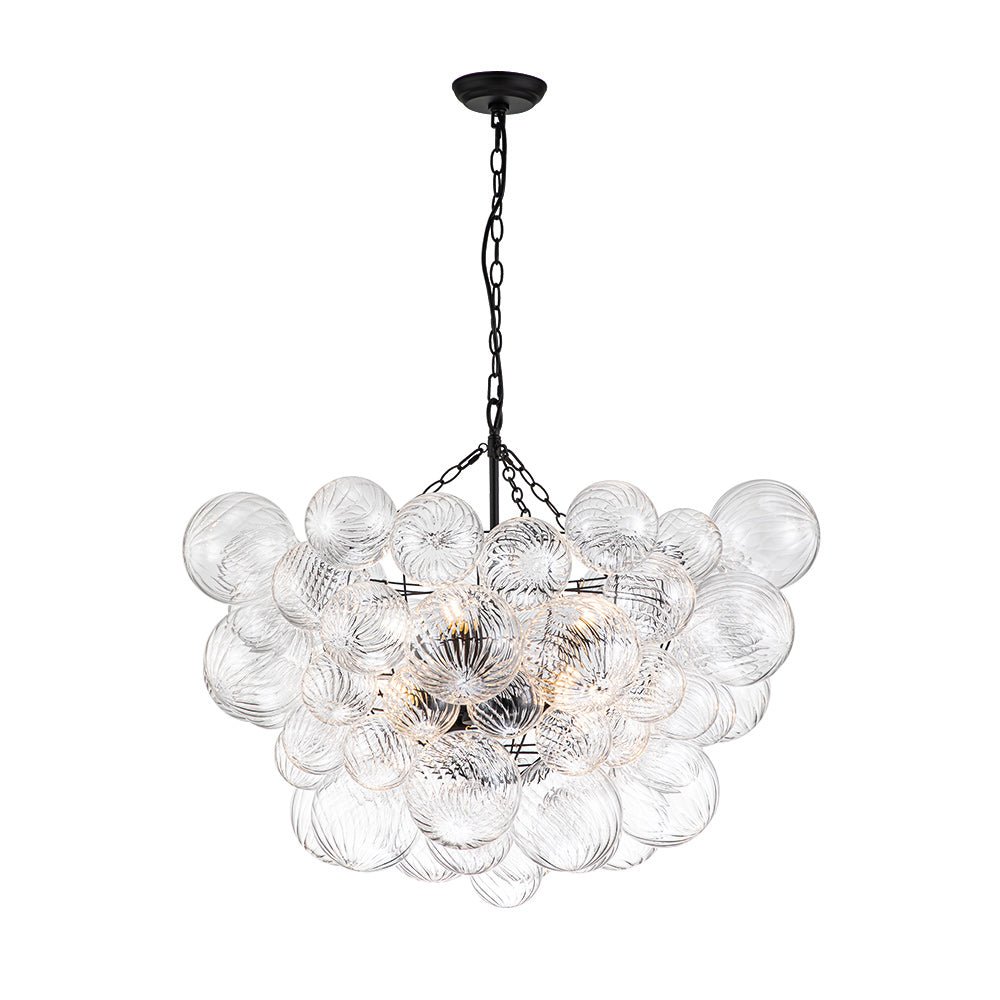 lightfixturesusa-brass-cluster-ribbed-glass-globe-bubble-chandelier-chandelier-8-lt-black-681740