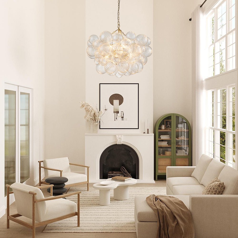 lightfixturesusa-brass-cluster-ribbed-glass-globe-bubble-chandelier-chandelier-8-lt-brass-263598 LightFixturesUSA - Brass Cluster Ribbed Glass Globe Bubble Chandelier - Chandelier - 8 - Lt - Brass