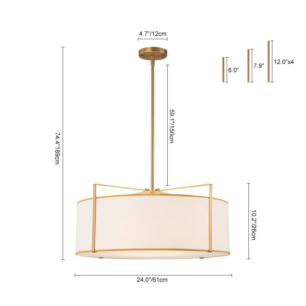 lightfixturesusa-brass-large-white-fabric-drum-cage-chandelier-chandelier-24-in-1446657