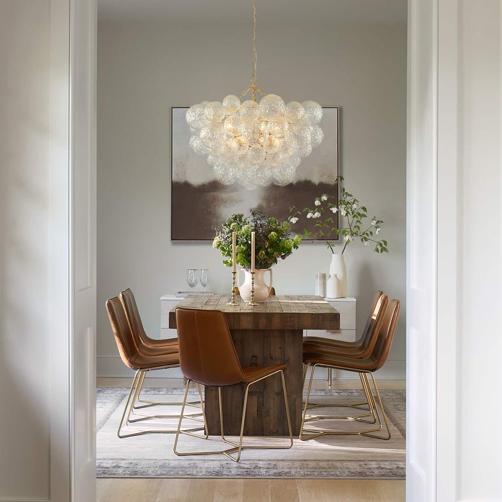 lightfixturesusa-brass-luxe-cluster-rippled-glass-globe-bubble-chandelier-chandelier-8-lt-169073 LightFixturesUSA - Brass Luxe Cluster Rippled Glass Globe Bubble Chandelier - Chandelier - 8 - Lt -