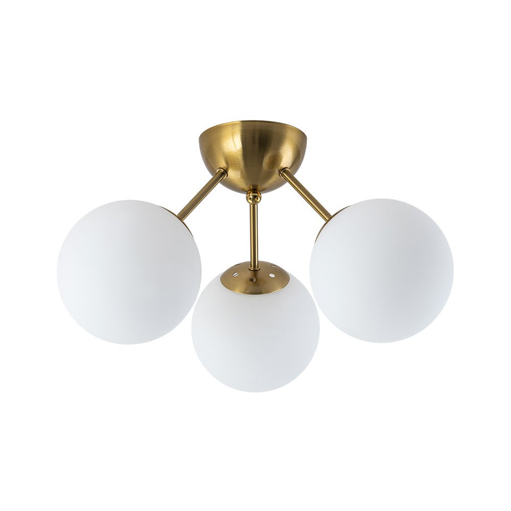 lightfixturesusa-brass-mid-century-3-light-glass-globe-semi-flush-mount-ceiling-light-white-3061246