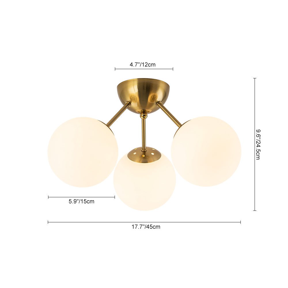 lightfixturesusa-brass-mid-century-3-light-glass-globe-semi-flush-mount-ceiling-light-white-8512528