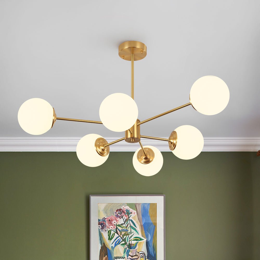 lightfixturesusa-brass-opal-glass-globe-tier-sputnik-chandelier-chandelier-6-lt-373791 LightFixturesUSA - Brass Opal Glass Globe Tier Sputnik Chandelier - Chandelier - 6 - Lt -