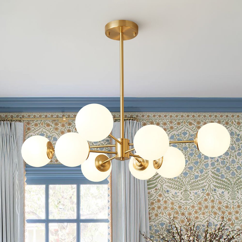 lightfixturesusa-brass-opal-glass-globe-tier-sputnik-chandelier-chandelier-6-lt-500999 LightFixturesUSA - Brass Opal Glass Globe Tier Sputnik Chandelier - Chandelier - 6 - Lt -