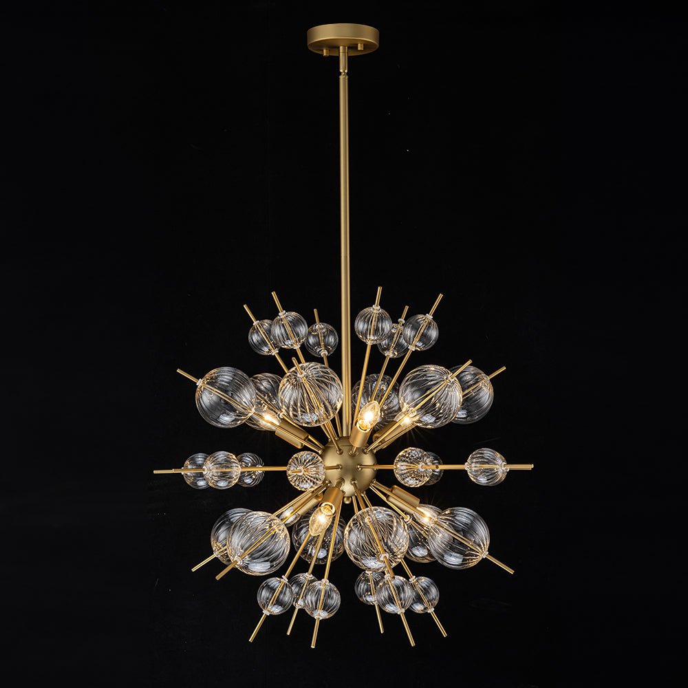 lightfixturesusa-brass-ribbed-glass-globe-bubble-sputnik-sunburst-chandelier-chandelier-brass-561180 LightFixturesUSA - Brass Ribbed Glass Globe Bubble Sputnik Sunburst Chandelier - Chandelier - Brass -