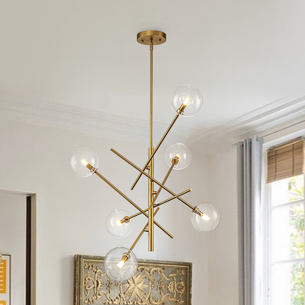 lightfixturesusa-celestial-glass-globe-sputnik-chandelier-adjustable-linear-arm-chandelier-brass-936763 LightFixturesUSA - Celestial Glass Globe Sputnik Chandelier - Adjustable Linear Arm - Chandelier - Brass -