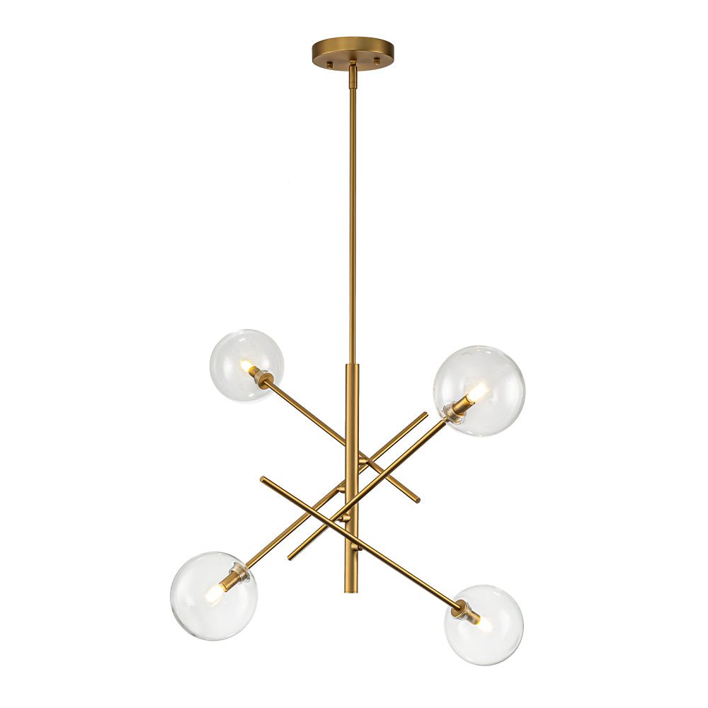 lightfixturesusa-celestial-glass-globe-sputnik-chandelier-adjustable-linear-arm-chandelier-brass4-lt-257930 LightFixturesUSA - Celestial Glass Globe Sputnik Chandelier - Adjustable Linear Arm - Chandelier - Brass/4 - Lt -