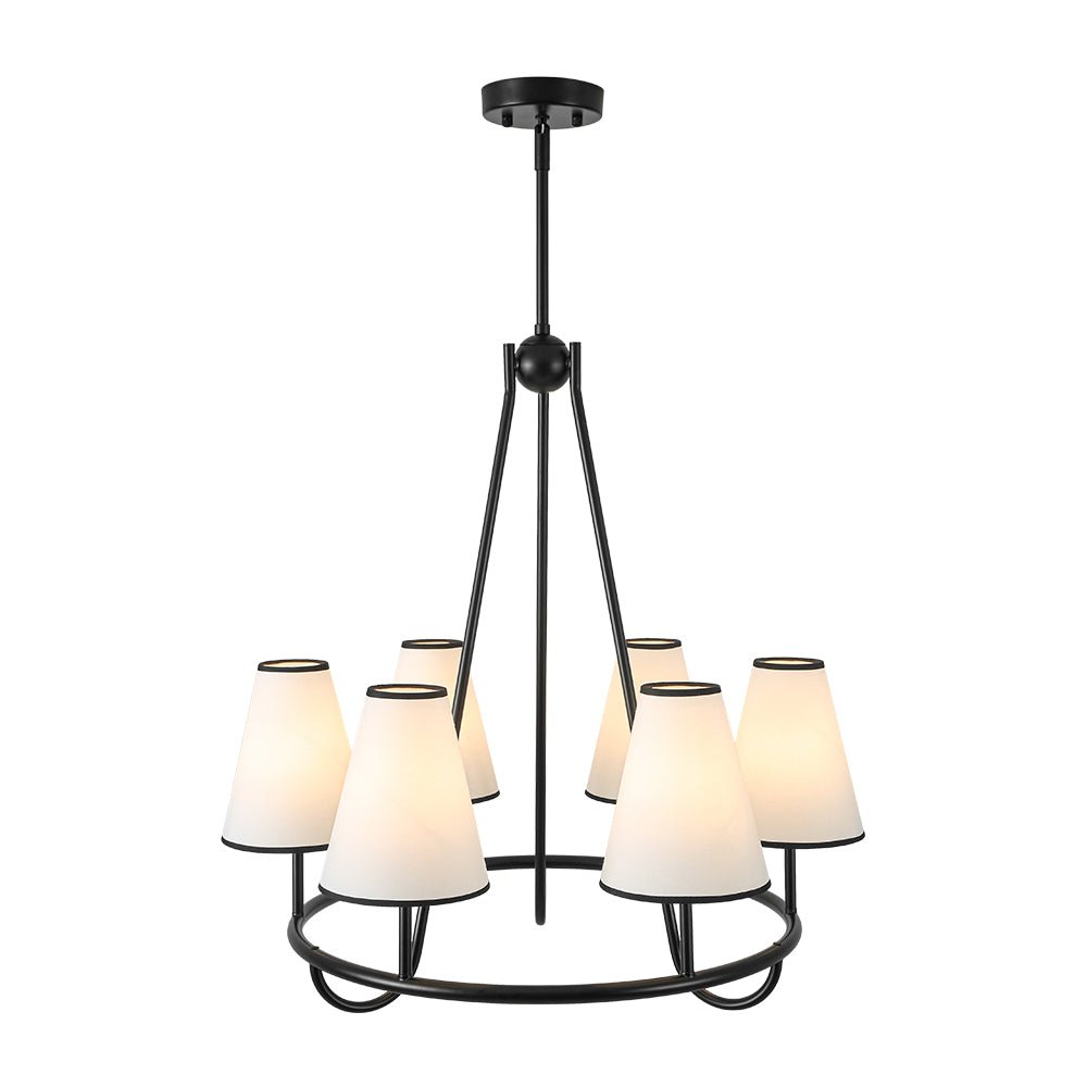 lightfixturesusa-classic-6-light-fabric-conical-shade-wheel-chandelier-chandelier-black-4105312