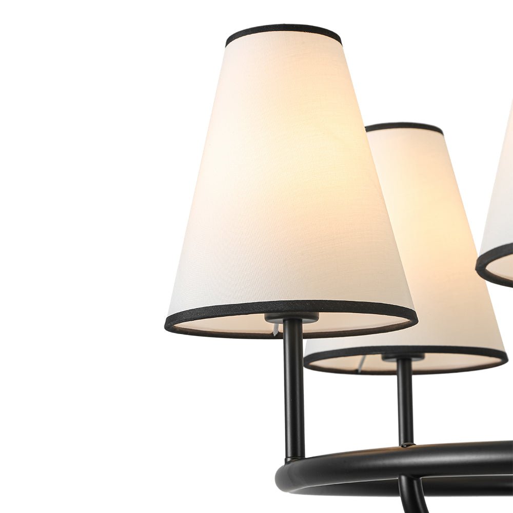lightfixturesusa-classic-6-light-fabric-conical-shade-wheel-chandelier-chandelier-black-8753299