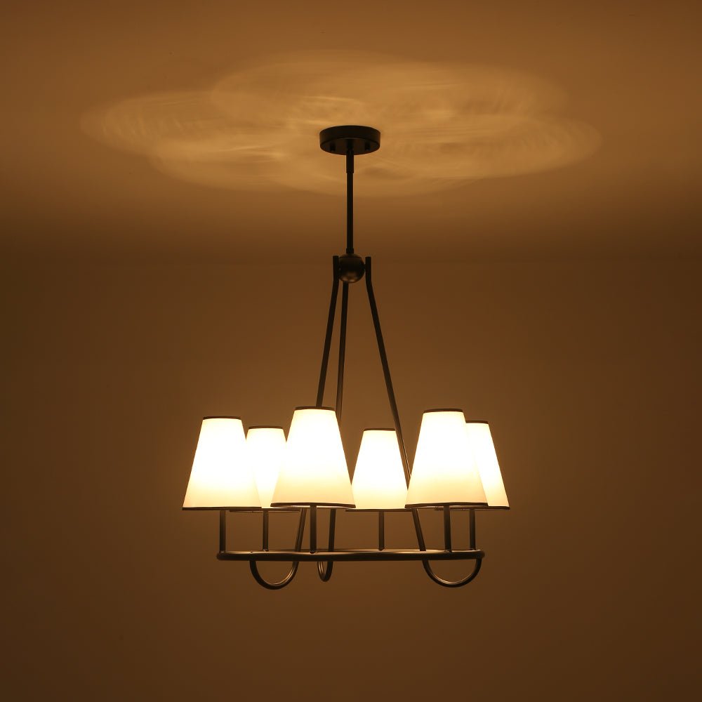 lightfixturesusa-classic-6-light-fabric-conical-shade-wheel-chandelier-chandelier-black-8933812