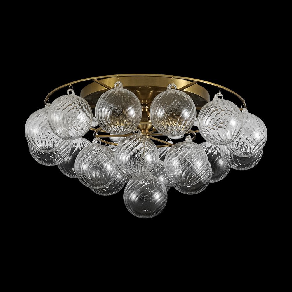 lightfixturesusa-cluster-ribbed-glass-bubble-round-tiered-semi-flush-chandelier-ceiling-light-brass-1259502