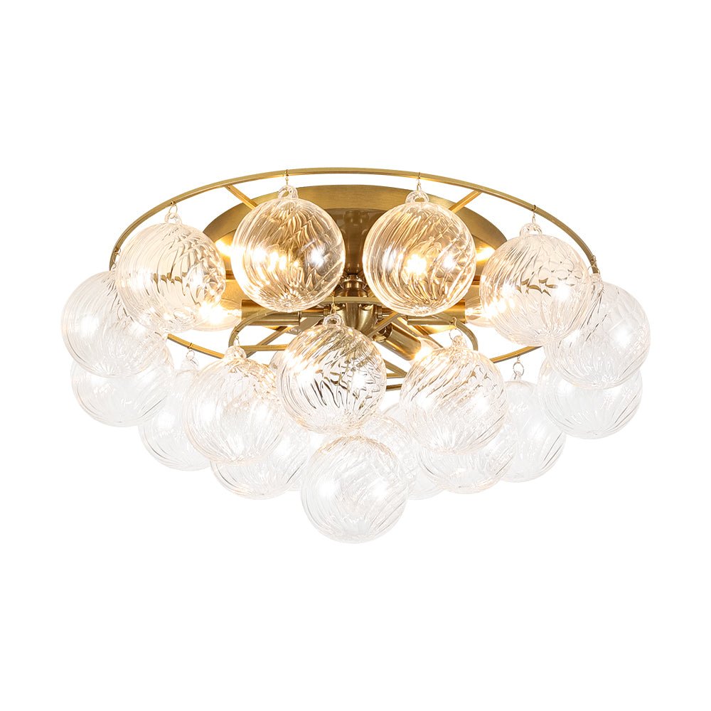 lightfixturesusa-cluster-ribbed-glass-bubble-round-tiered-semi-flush-chandelier-ceiling-light-brass-1674900