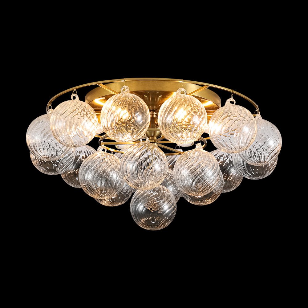 lightfixturesusa-cluster-ribbed-glass-bubble-round-tiered-semi-flush-chandelier-ceiling-light-brass-4634386